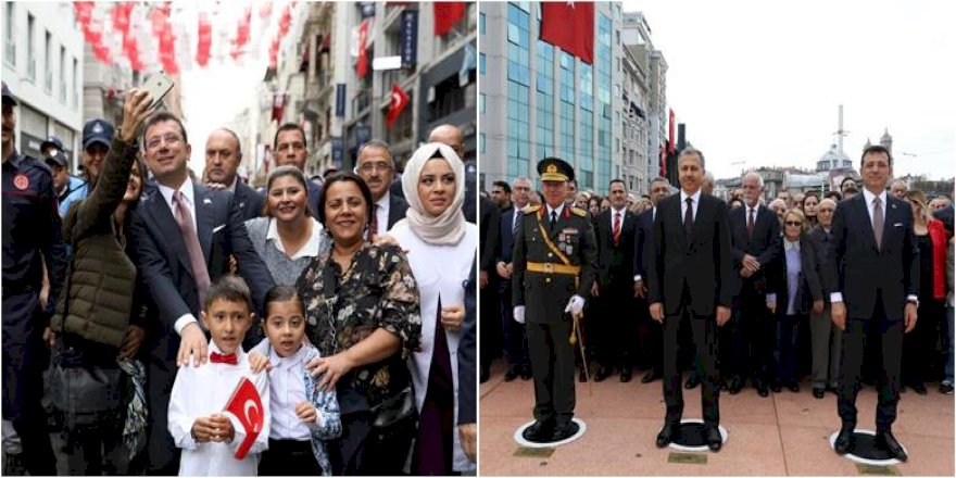 İMAMOĞLU’NDAN ODAKULE’DEN TAKSİM MEYDANI’NA CUMHURİYET YÜRÜYÜŞÜ