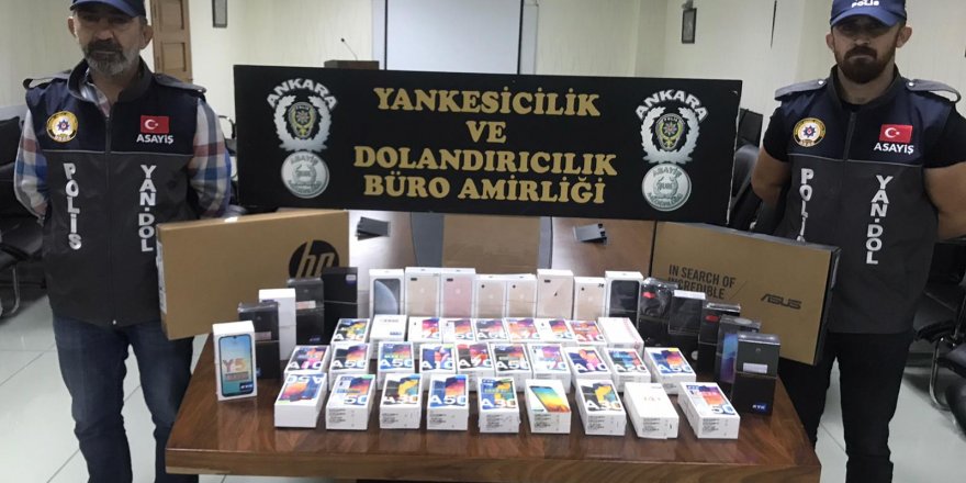 Ankara'da 'mail order' yöntemiyle dolandırıcılık yapan çeteye operasyon