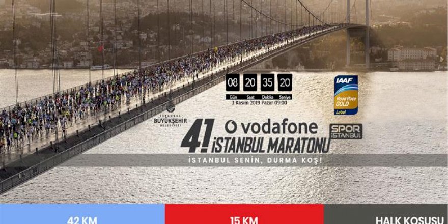 41. VODAFONE İSTANBUL MARATONU, İMAMOĞLU’NUN STARTIYLA BAŞLADI