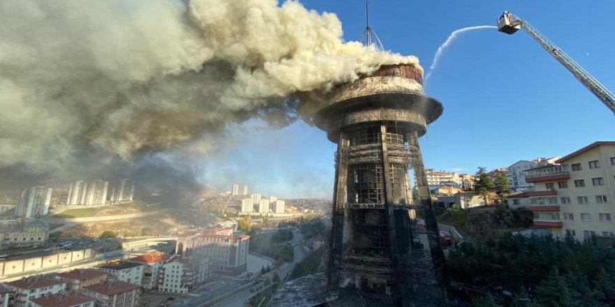 ANKARA'DA, ALİ KUŞÇU GÖKBİLİM MERKEZİ'NDE YANGIN (2)