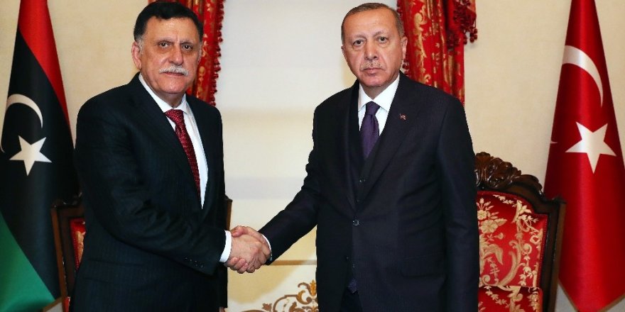 Cumhurbaşkanı Erdoğan, Fayez Al Sarraj’ı Kabul Etti