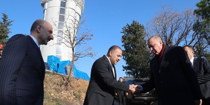 Cumhurbaşkanı Erdoğan Çamlıca Kulesi’nde İncelemelerde Bulundu