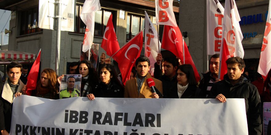 İBB'NİN SELAHATTİN DEMİRTAŞ'IN KİTABINI SATMASINA PROTESTO