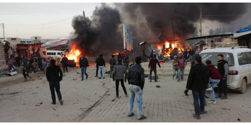 AZEZ'DE PKK/YPG'Lİ TERÖRİSTLERDEN BOMBA YÜKLÜ KAMYONETLE SALDIRI: 7 ÖLÜ (2)