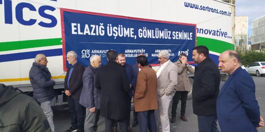 Arnavutköy’den Elazığ’a Yardım Eli