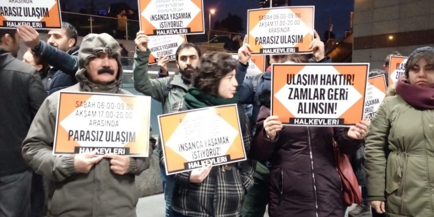 İstanbul’da  Zamlar Protesto Edildi