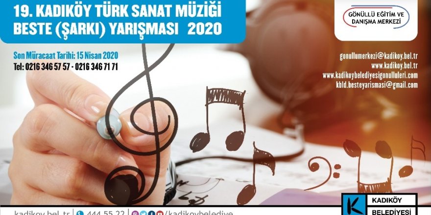 Kadıköy Türk Sanat Müziği Beste Yarışması Başladı