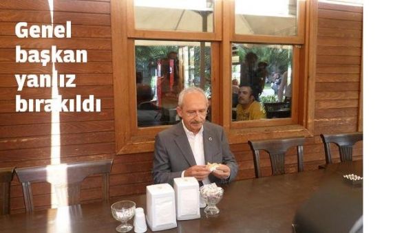 Kilicdaroglu Kâgithane’de Yalniz Birakildi