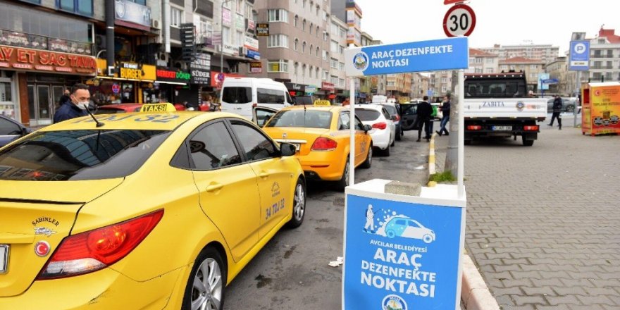 Avcılar’da Araçlara Korona Virüs Dezenfeksiyonu