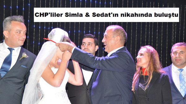 CHP'liler Simla & Sedat'ın nikahında buluştu