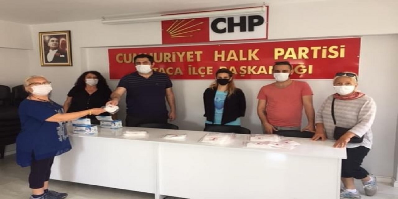 CHP ORTACA'DAN ÜCRETSİZ MASKE