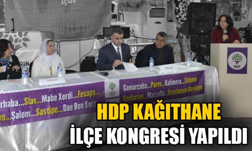 HDP Kâğıthane ilçe kongresi yapıldı