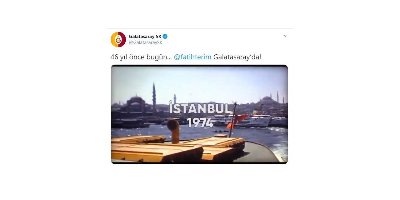 Galatasaray’dan Fatih Terim Klibi