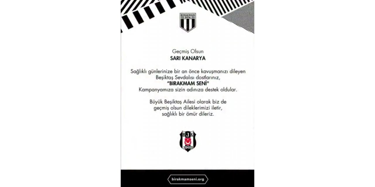 Beşiktaş’tan Fenerbahçe’ye ’geçmiş Olsun’ Sertifikası!