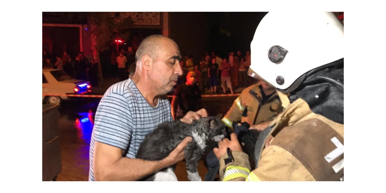 Ataşehir’de İşçilerin Kaldığı Konteynerde Korkutan Yangın