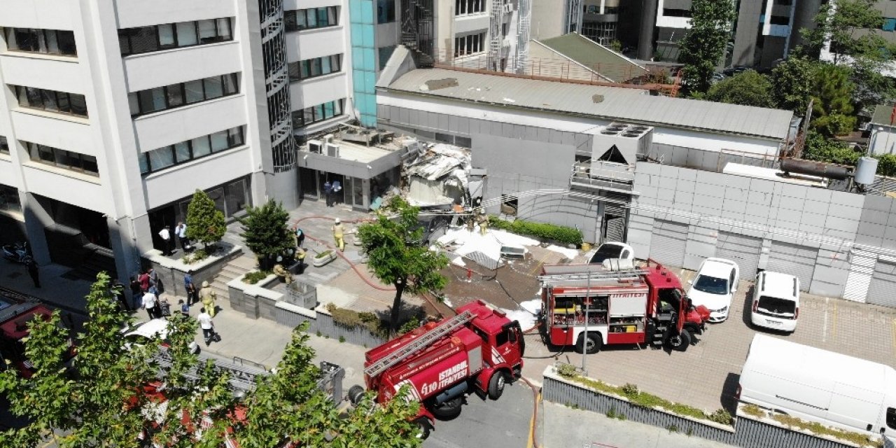 Şişli’de Patlamanın Yaşandığı Alan Havadan Görüntülendi