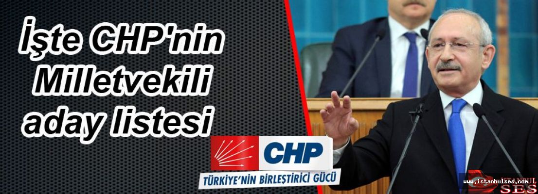 İşte CHP'nin il il aday listesi