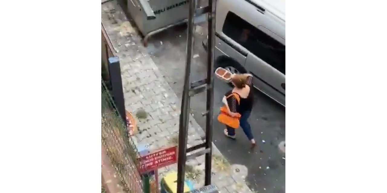 Şişli’de Kadınların Mama Kavgası Kamerada