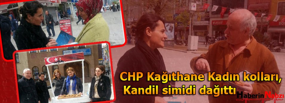 CHP Kağıthane Kadın kolları, Kandil simiti dağıttı