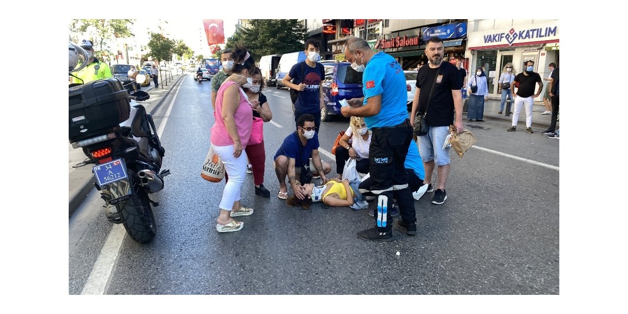 İstanbul’un Göbeğinde Genç Kadının Dehşeti Yaşadığı Kaza Kamerada