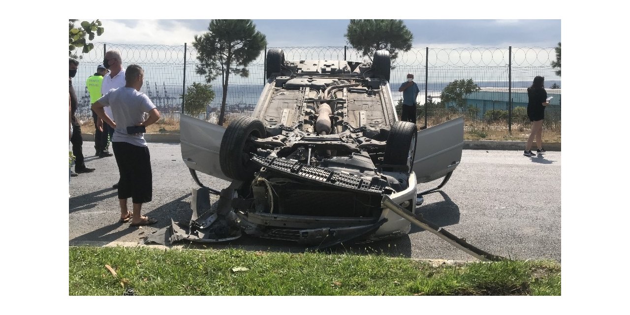 Beylikdüzü’nde Sıkışmalı Kaza: 1 Yaralı