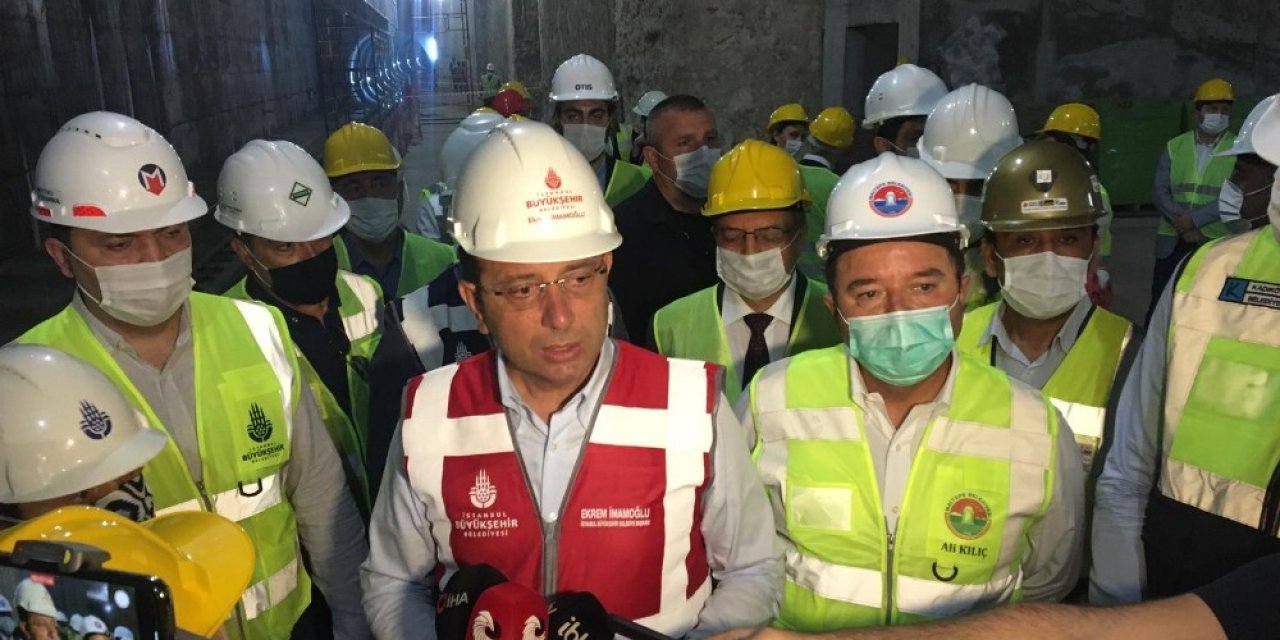 Ekrem İmamoğlu Dudullu-bostancı Metro Hattında İncelemelerde Bulundu