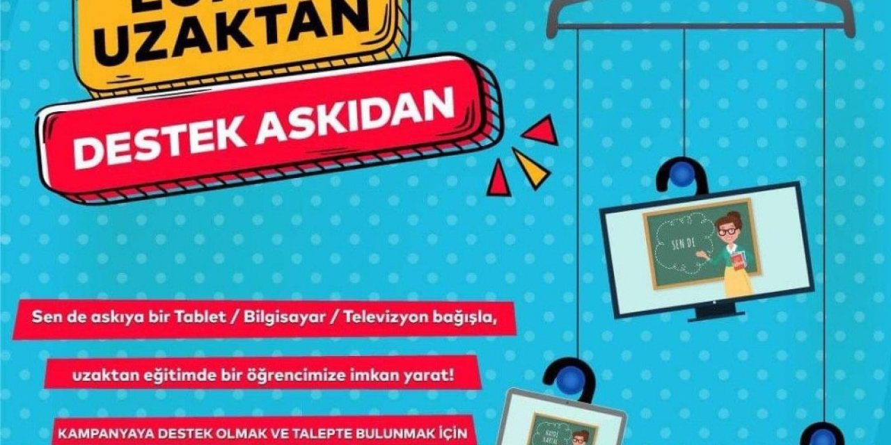 Kartal Belediyesi’nden  “eğitim Uzaktan, Destek Askıdan” Kampanyası