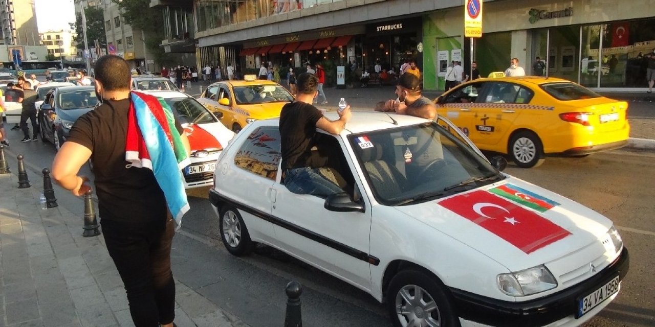 Ermenistan’ın Saldırısı Taksim Meydan’da Protesto Edildi