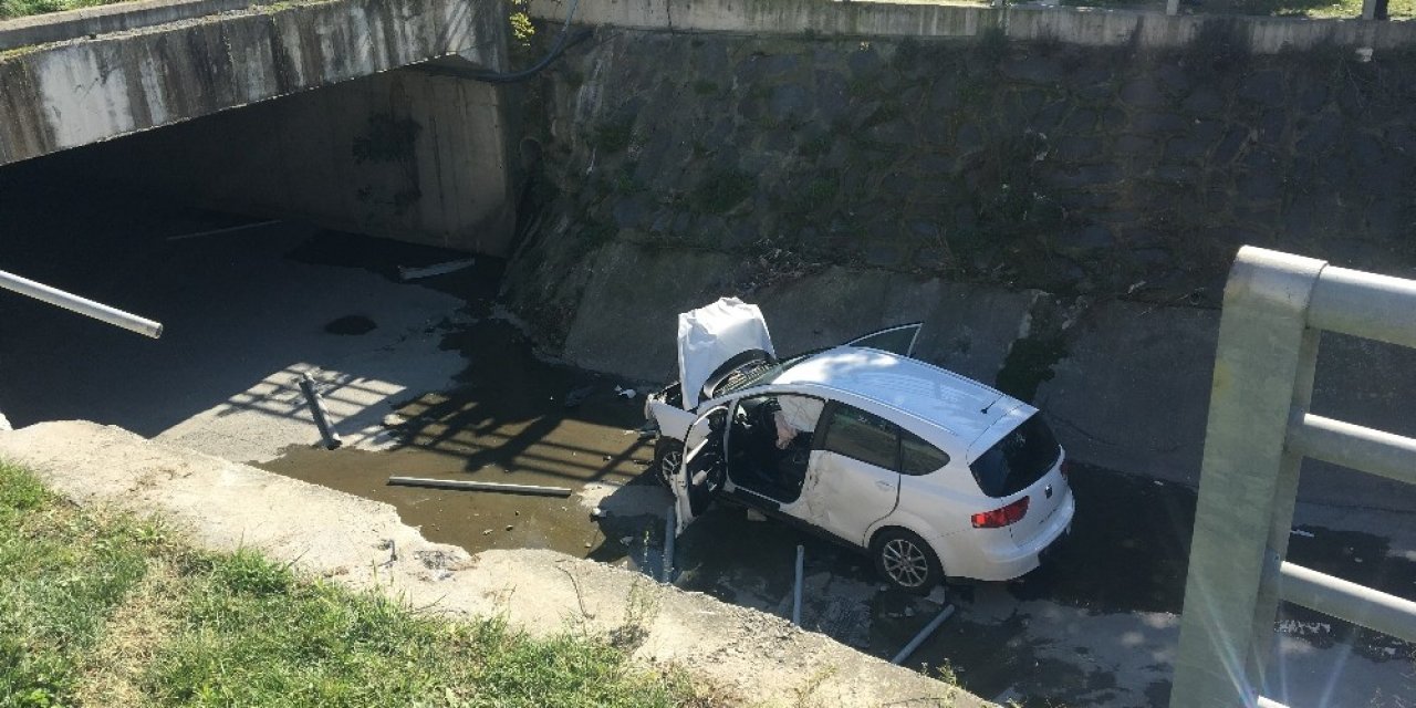 Su Kanalına Uçtuğu Kazayı Gülerek Anlattı