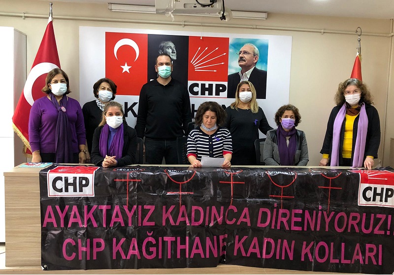 CHP Kağıthane, Kadına Şiddeti Kınadı