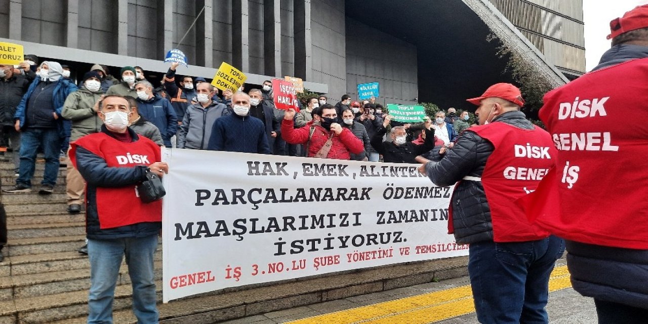 Şişli Belediyesi Çalışanları Belediyeyi Protesto Etti