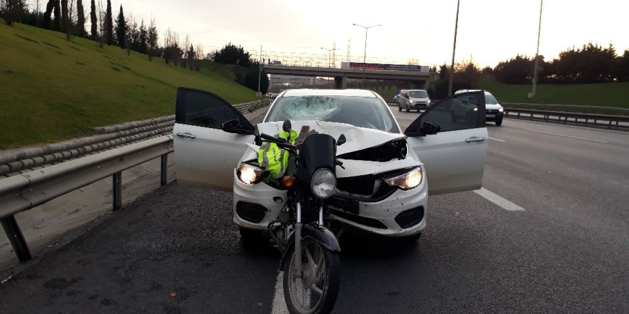 Başakşehir’de Feci Kaza: Motosikletli Metrelerce Sürüklendi