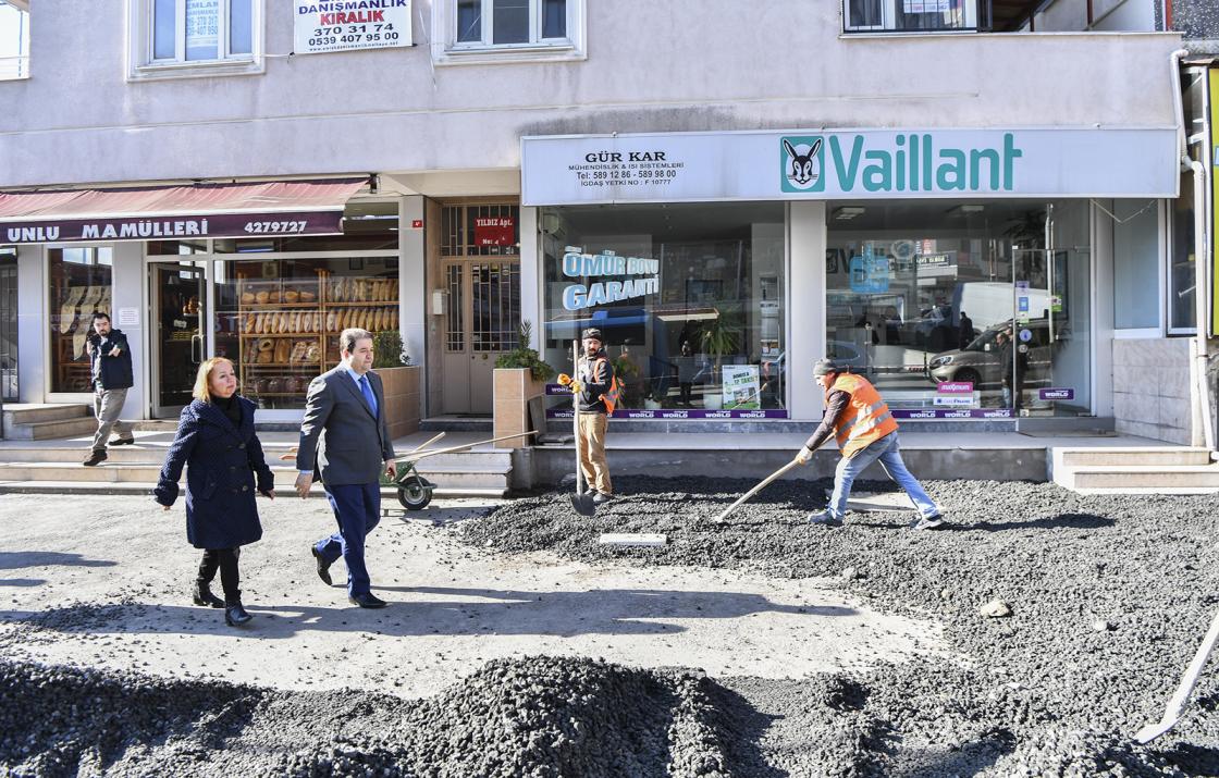 Maltepe’nin caddeleri güzelleşiyor