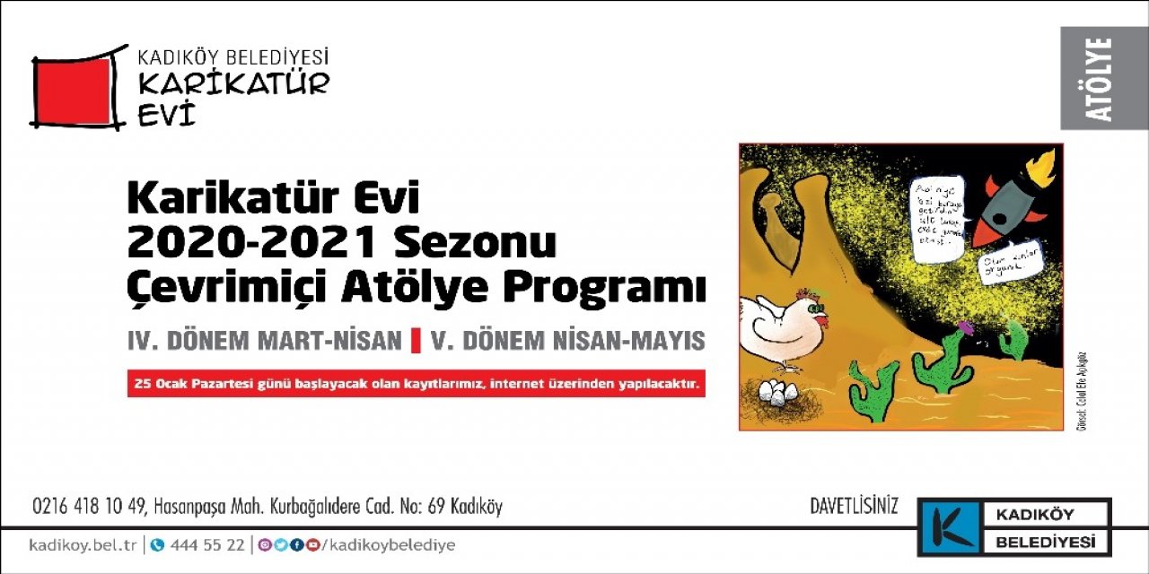 Kadıköy’de Karikatür Evi Yeni Dönem Kayıtları Başladı