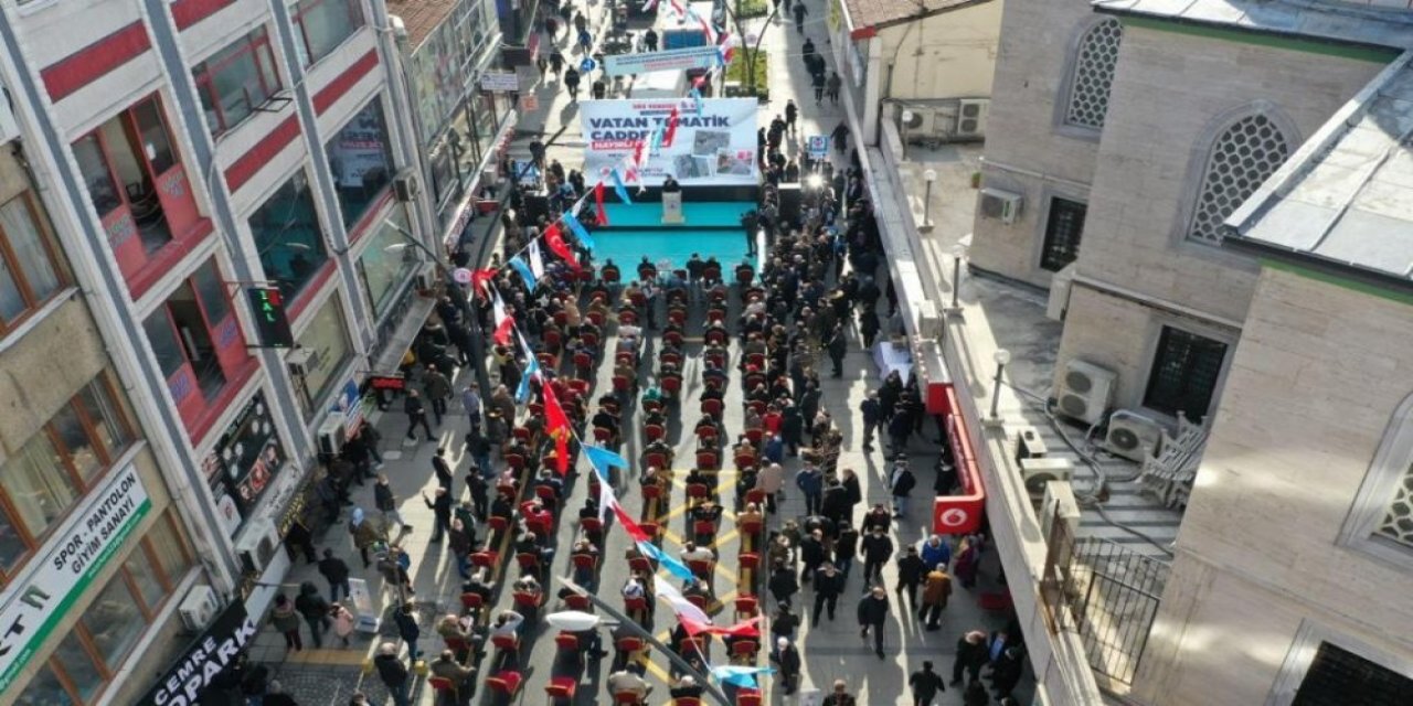 Kağıthane’nin 3. Tematik Caddesi ’vatan’ Açıldı