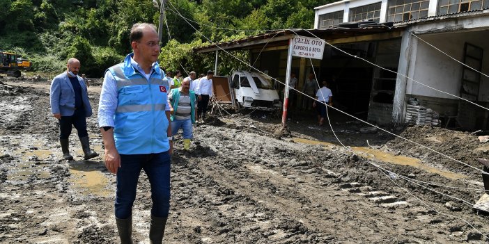 BEYLİKDÜZÜ BELEDİYE BAŞKANI ÇALIK, SELİN VURDUĞU KASTAMONU’DA