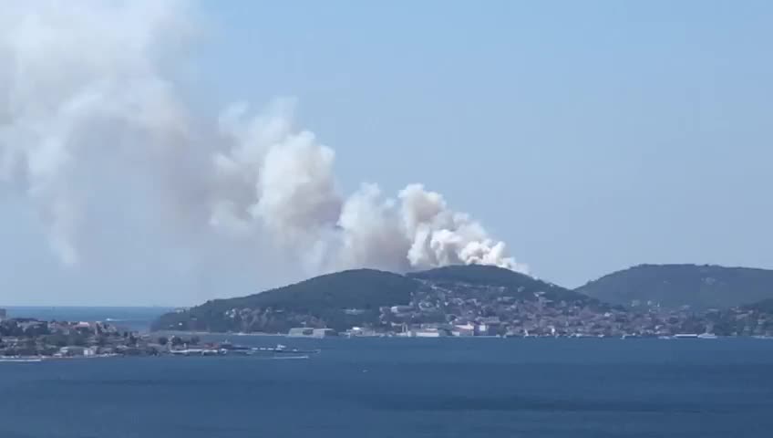 HEYBELİADA'DAKİ ORMAN YANGINI KONTROL ALTINA ALINDI