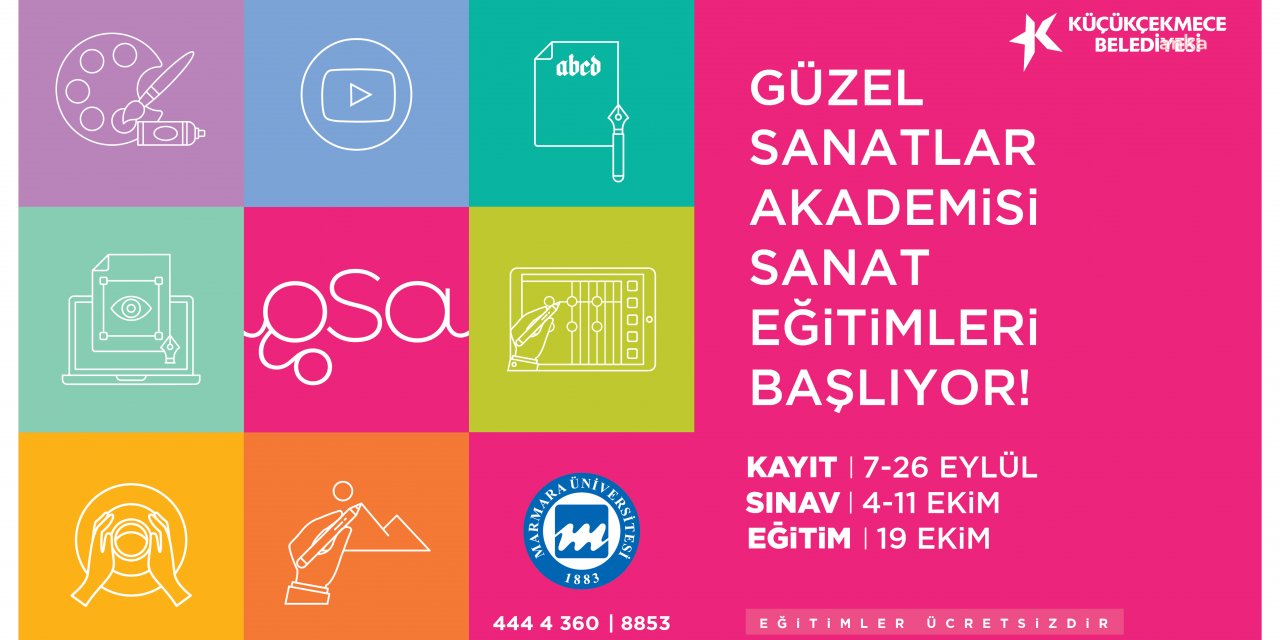 KÜÇÜKÇEKMECE BELEDİYESİ GÜZEL SANATLAR AKADEMİSİ'NE KAYITLAR BAŞLADI