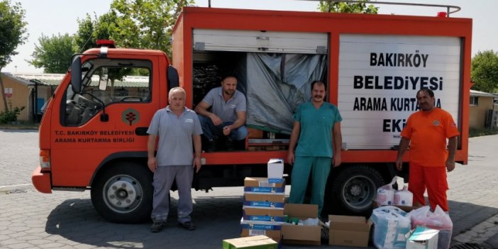 BAKIRKÖY BELEDİYESİ, YANGINDAN ETKİLENEN MARMARİS İÇİN YARDIMA KOŞTU