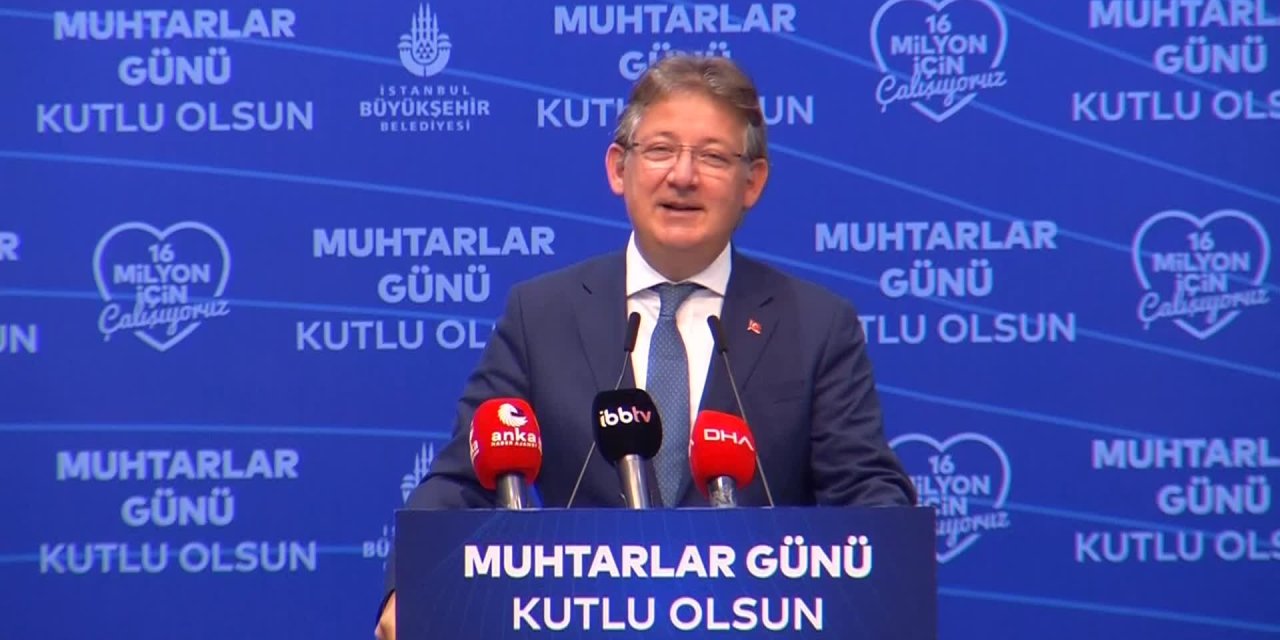 İMAMOĞLU, 2022'DE MUHTARLAR İÇİN 10 MİLYON LİRAYA YAKIN BÜTÇE AYIRACAKLARINI SÖYLEDİ