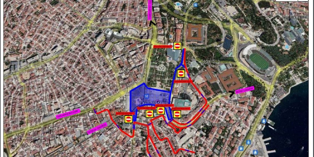 29 EKİM’DE TAKSİM TRAFİĞİNE GEÇİCİ DÜZENLEME YAPILACAK