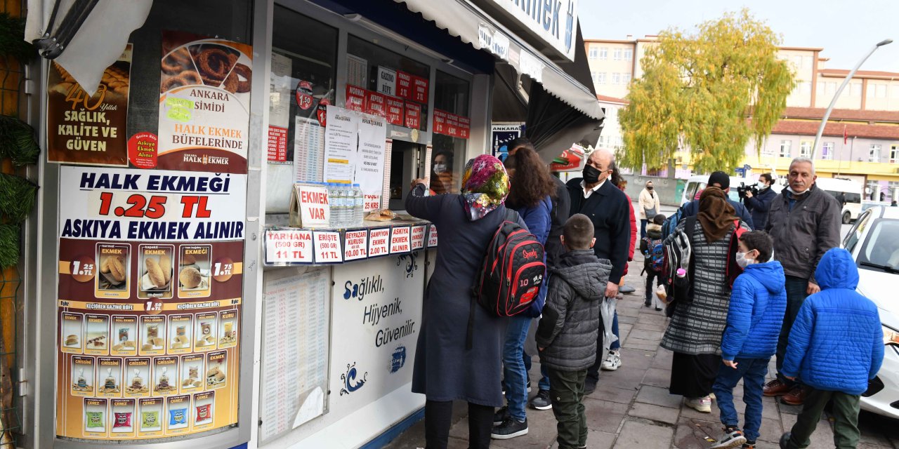 ANKARA'DA HALK EKMEK BÜFELERİ VE MOBİL FIRIN PAZAR GÜNÜ DE AÇIK 