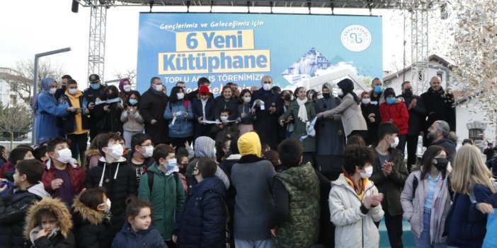 40 BİN KİTAPLI 6 YENİ KÜTÜPHANE HİZMETE AÇILDI