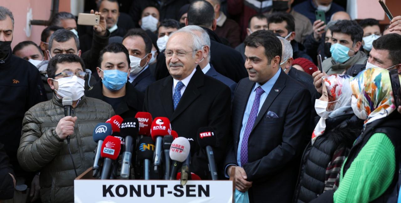 CHP GENEL BAŞKANI KEMAL KILIÇDAROĞLU, KONUT-SEN BAŞKANI GÖZEL’İ ZİYARET ETTİ