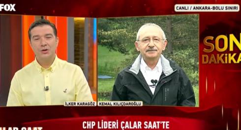 CHP GENEL BAŞKANI ADALET YÜRÜYÜŞÜNÜN 7. GÜNÜNDE FOX TV’DE ÇALAR SAAT PROGRAMINA KATILDI