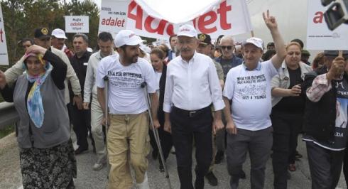 CHP  GENEL BAŞKANI KEMAL KILIÇDAROĞLU’NUN BAŞLATTIĞI ADALET YÜRÜYÜŞÜ 7. GÜNÜNDE KATILIM VE DESTEK GÖSTERİLERİYLE DEVAM EDİYOR