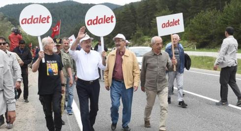 CHP  GENEL BAŞKANI KEMAL KILIÇDAROĞLU’NUN BAŞLATTIĞI ADALET YÜRÜYÜŞÜNÜN 7. GÜNÜ TAMAMLANDI