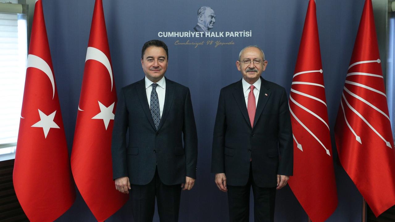 CHP Genel Başkanı Kemal Kılıçdaroğlu, DEVA Partisi Genel Başkanı Ali Babacan’ı Kabul Etti