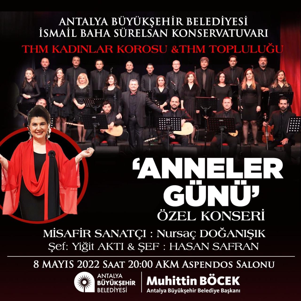 Büyükşehir’den Anneler Günü’ne Özel Konser