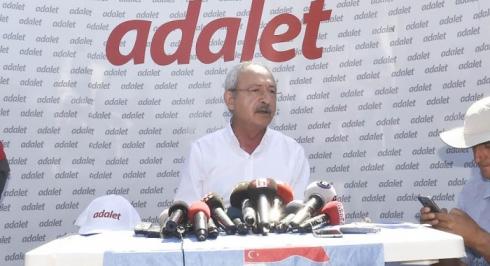 CHP GENEL BAŞKANI KEMAL KILIÇDAROĞLU’NUN ADALET YÜRÜYÜŞÜNÜN 24. GÜNÜNDE YÜRÜYÜŞ ÖNCESİ YAPTIĞI AÇIKLAMA  (8 TEMMUZ 2017)